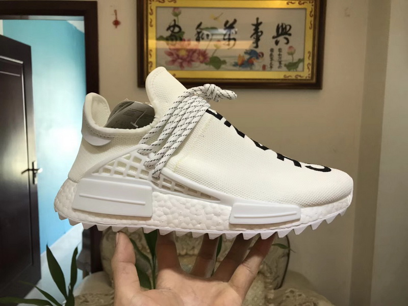 Authentic Chanel x Pharrell x Adidas Originals Hu NMD White